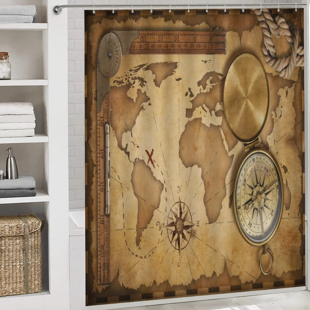 Aged Antique Treasure Map — Detail 4