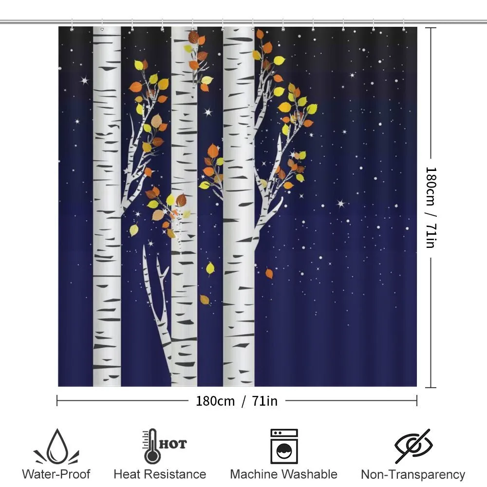 Birch Trees with Foliage — Detail 2