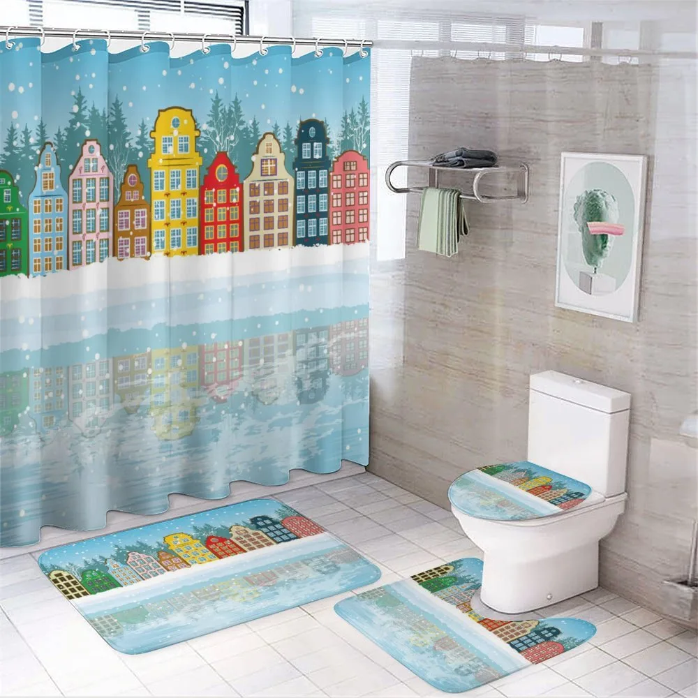 Christmas Houses Sea — Your design
