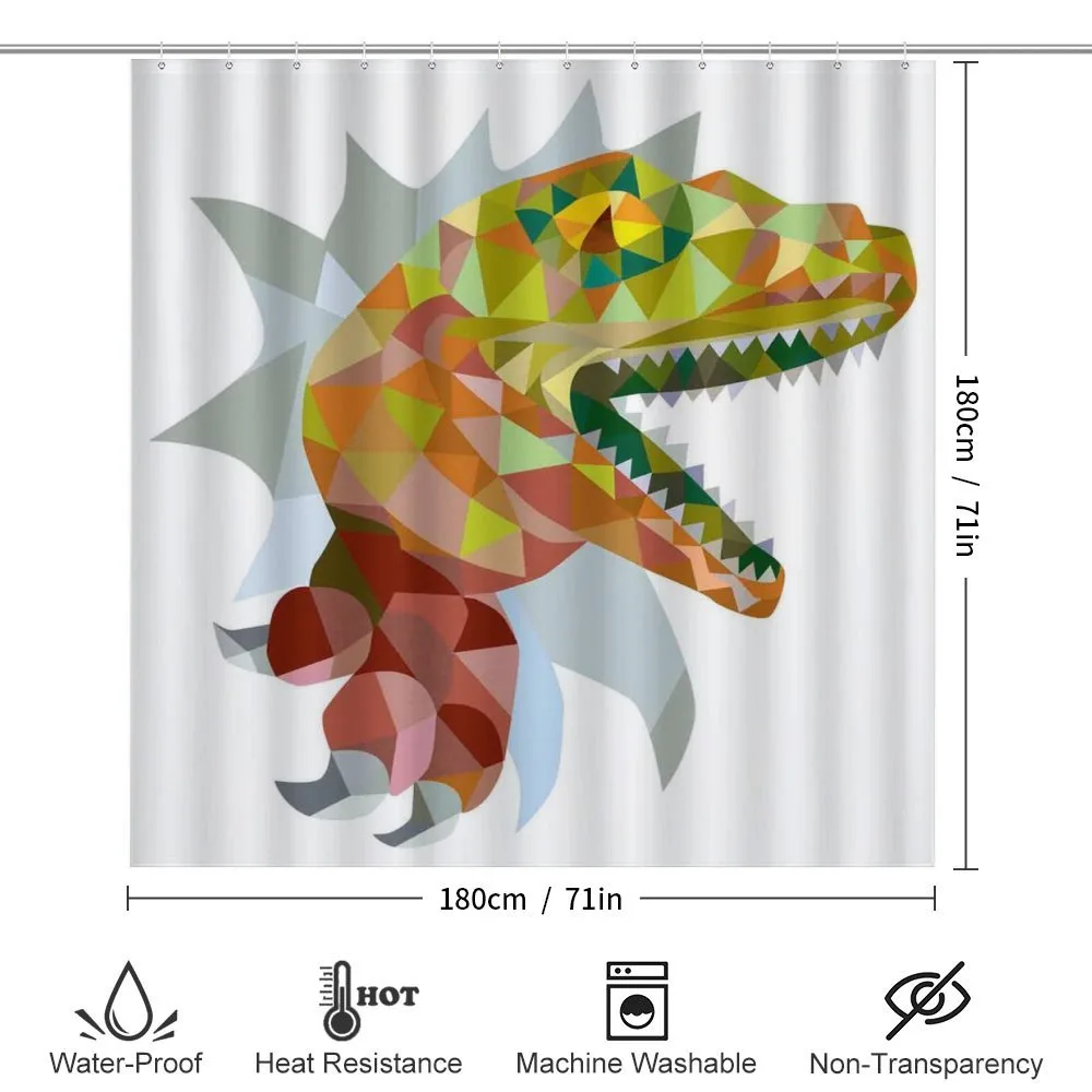 Colorful Mosaic T-rex — Detail 2