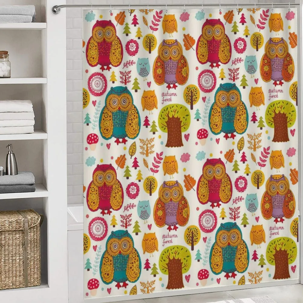 Colorful Owl Woodland Animals — Detail 4