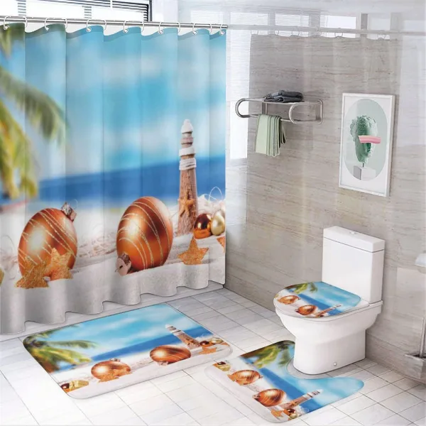 Exotic Noel at Coast on a shower curtain
