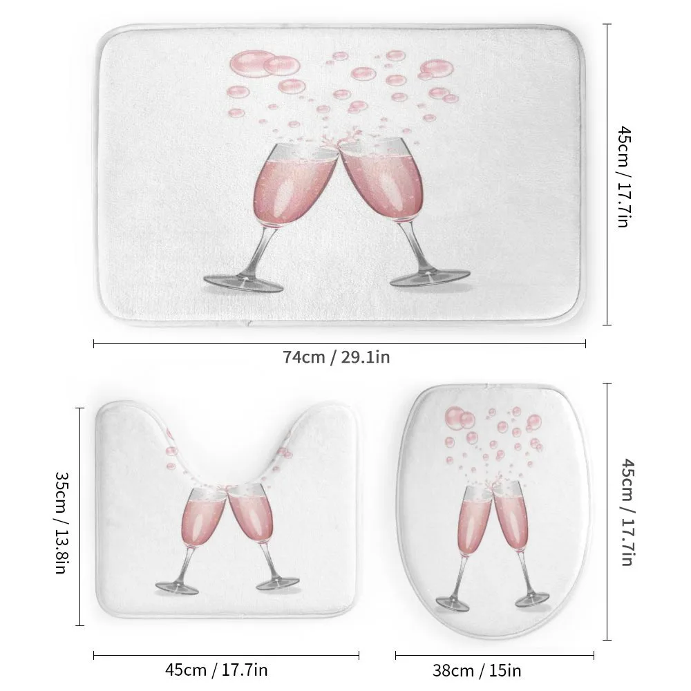 Glasses with Blush Drink — Detail 1