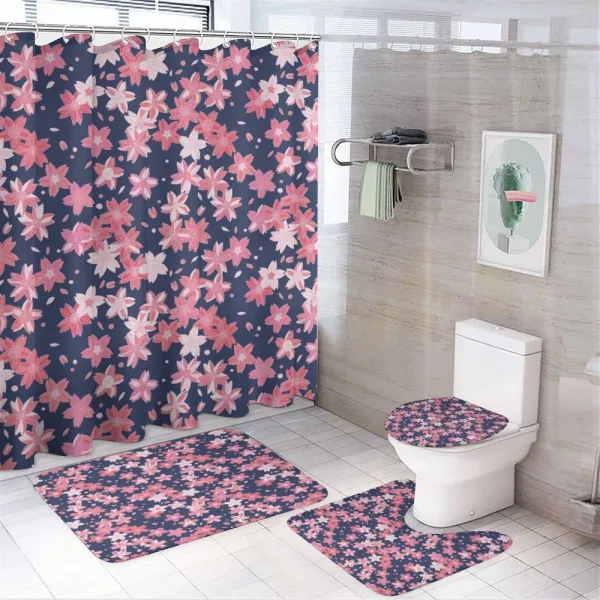 Japanese Spring on a shower curtain
