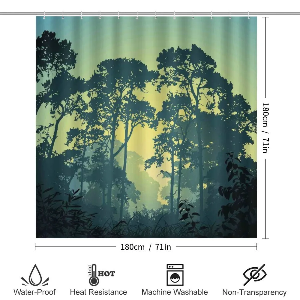 Mist Forest Trees Scene — Detail 2