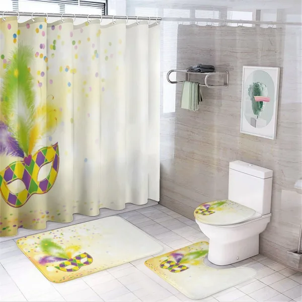 Party Mask on a shower curtain
