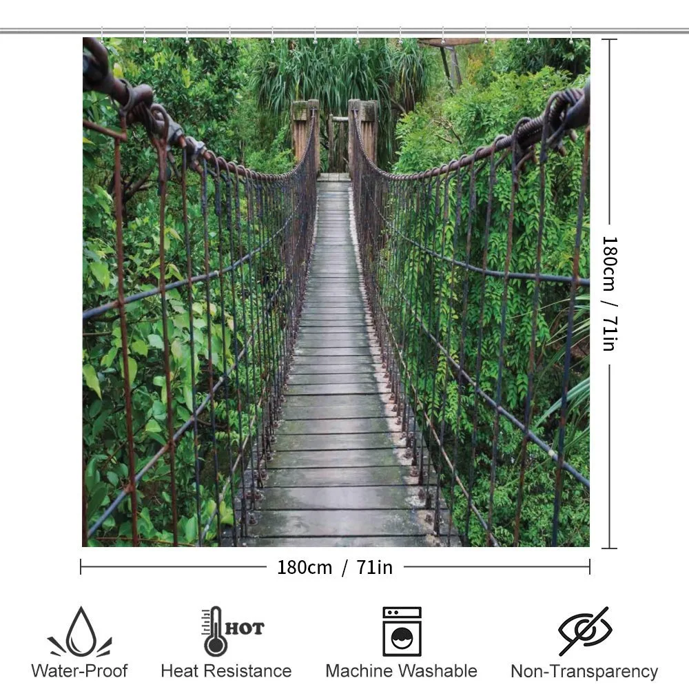 Rope Bridge in a Rainforest — Detail 2