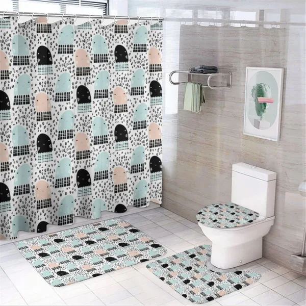 Smiling Jellyfish on a shower curtain