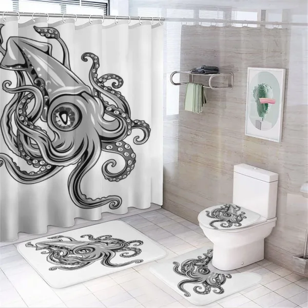 Animal Cuttlefish Sea on a shower curtain