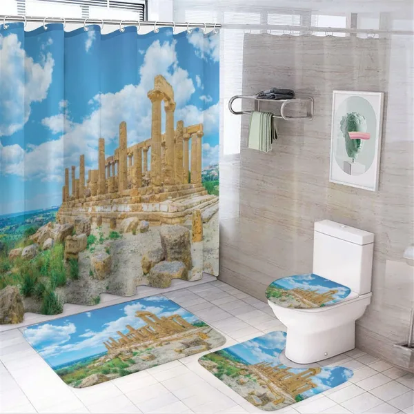 Building Juno Greek on a shower curtain