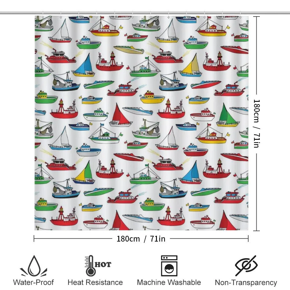 Cartoon Fishing Boats — Detail 2