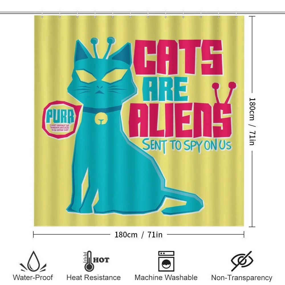 Cats are Aliens Cartoon — Detail 2