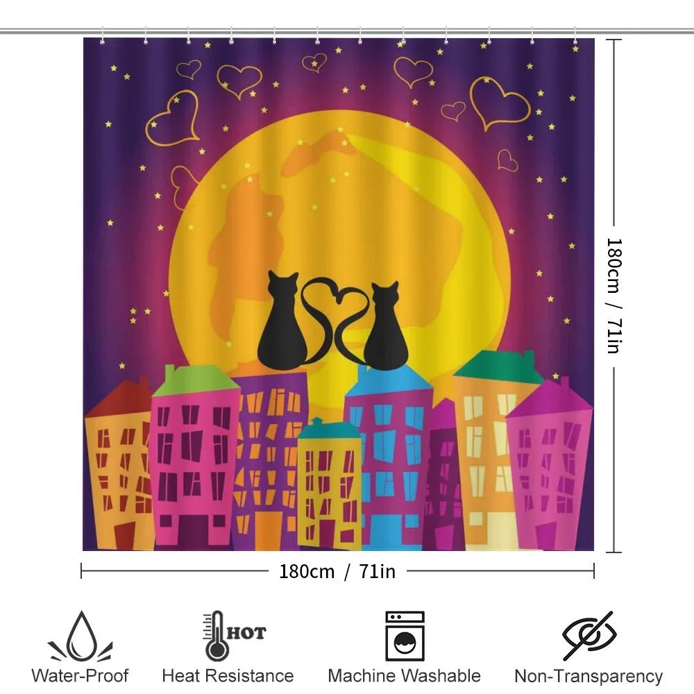 Cats on the Roof Heart — Detail 2