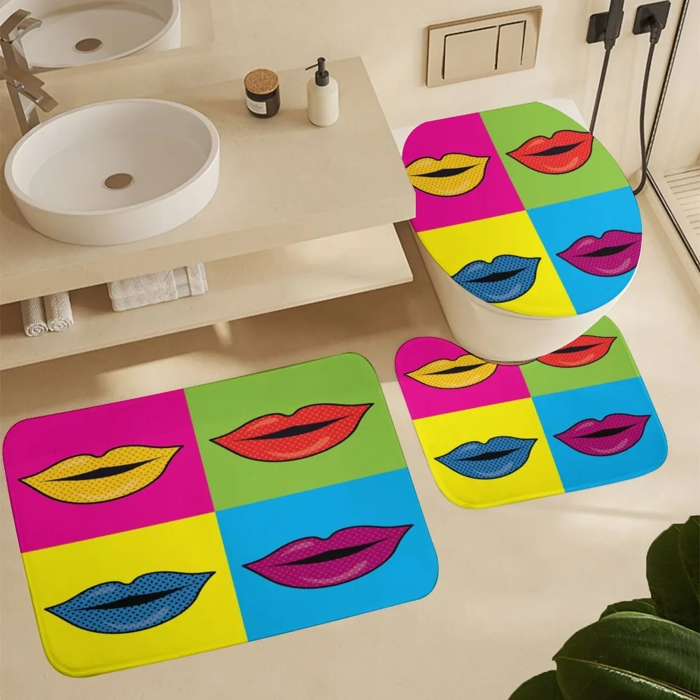 Colored Lips in Squares — Detail 5