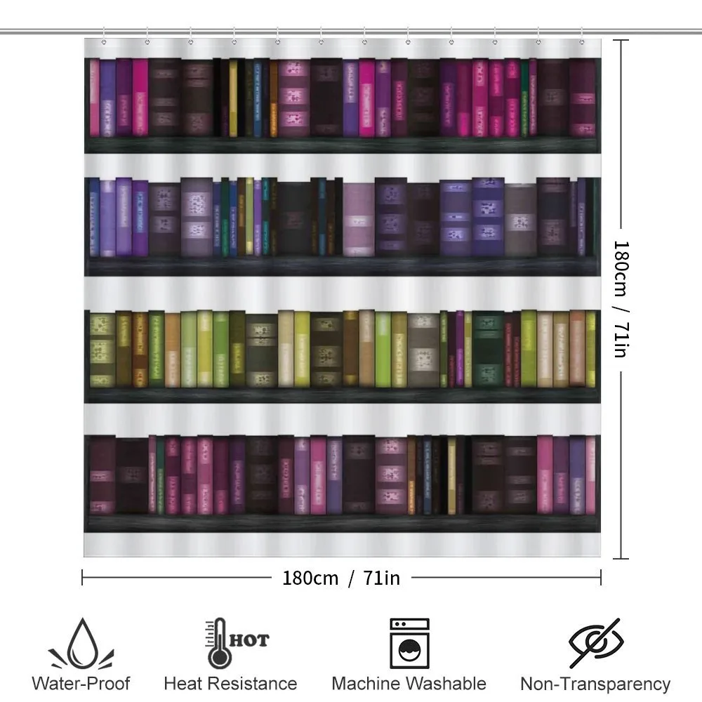 Colorful Books on Shelves — Detail 2