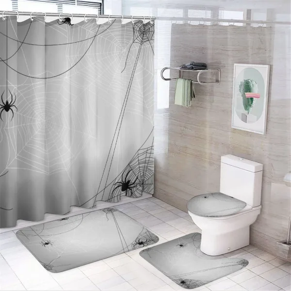 Danger Cartoon on a shower curtain