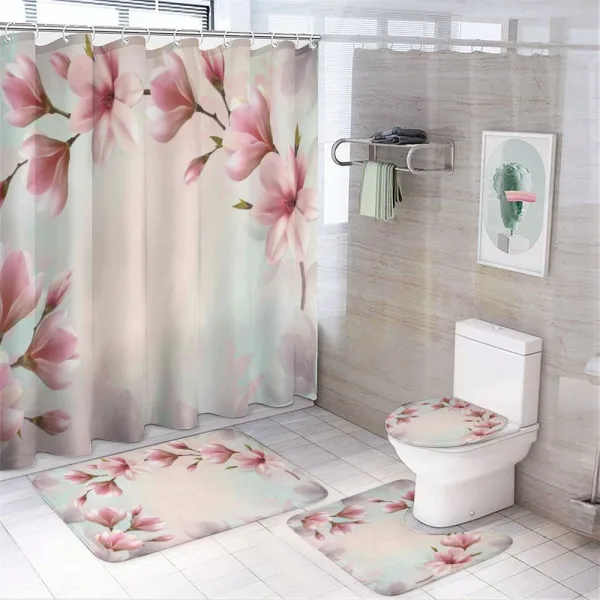Double Exposure Effect on a shower curtain