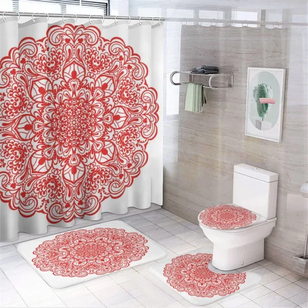 Flourish on a shower curtain