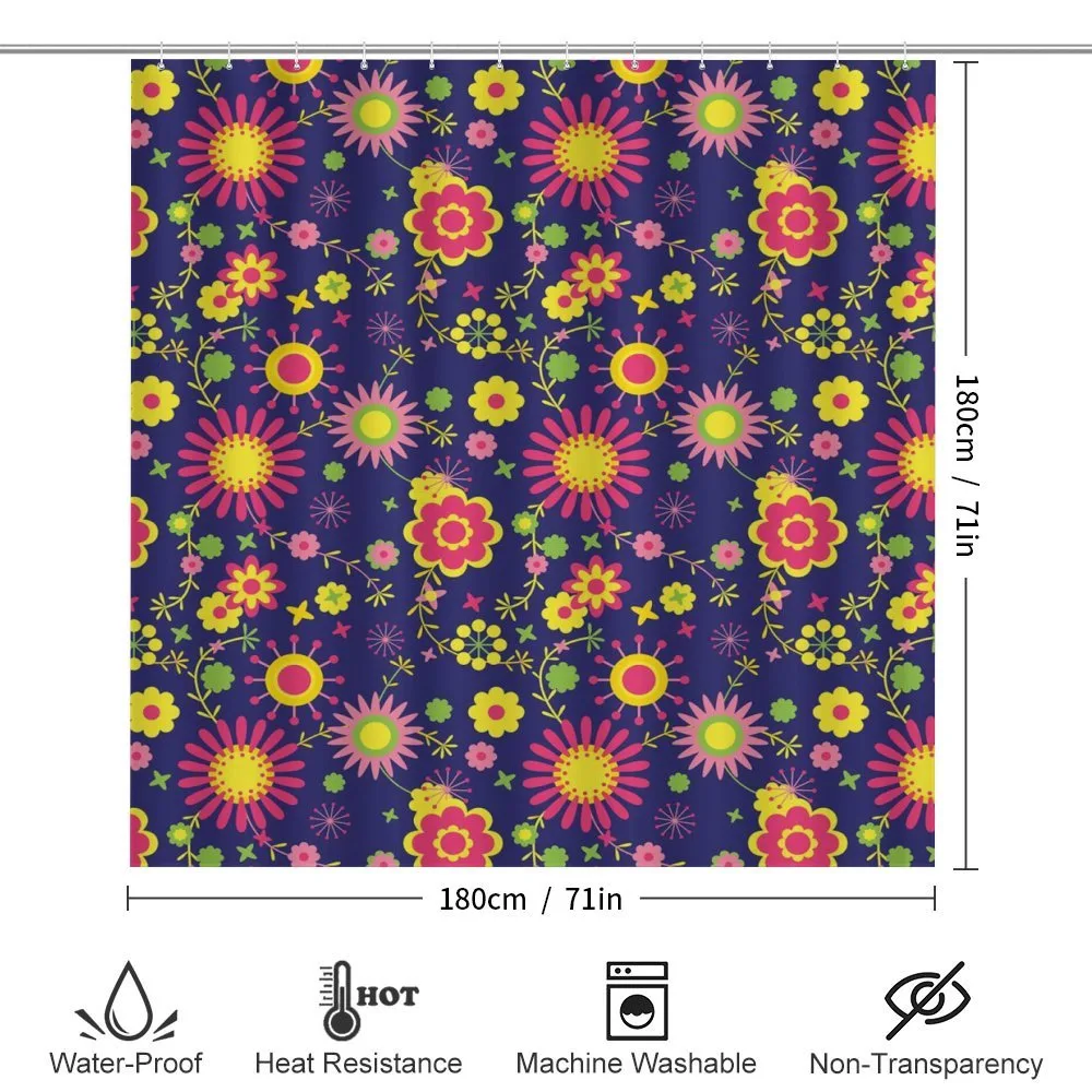 Flowers in Childish Pattern — Detail 2
