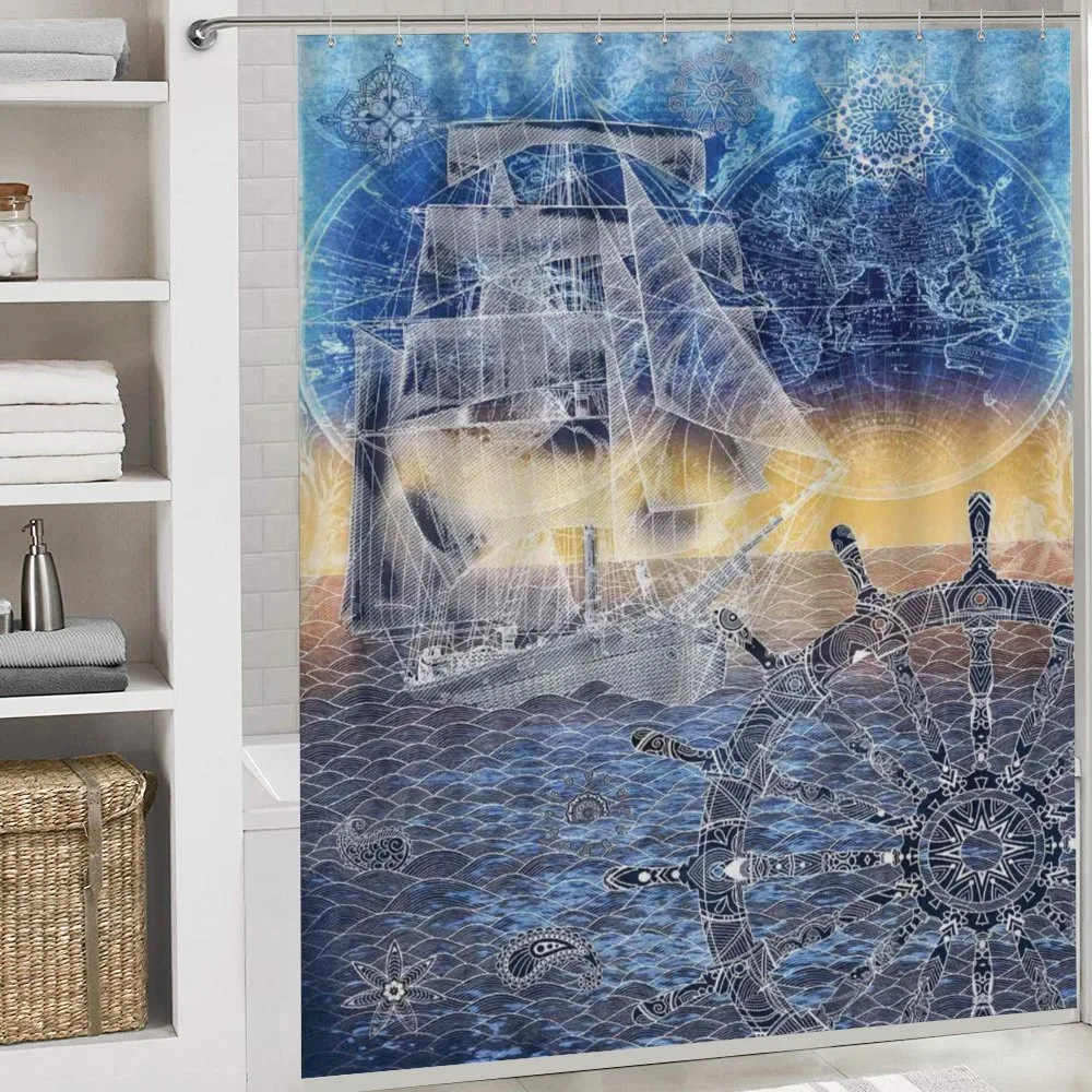 Nautical Ship on the Ocean — Detail 4