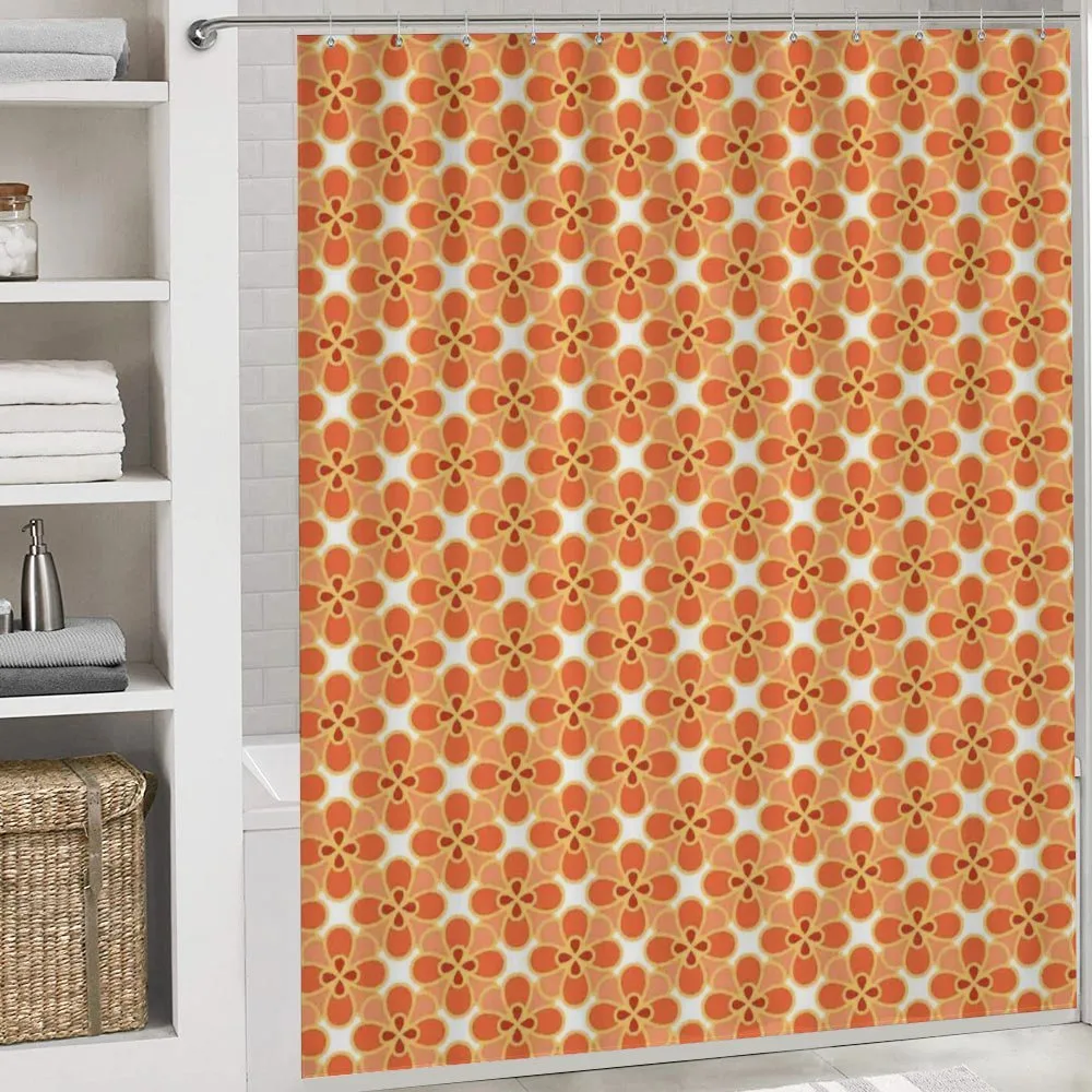 Orange Simple Blossom Motifs — Detail 4