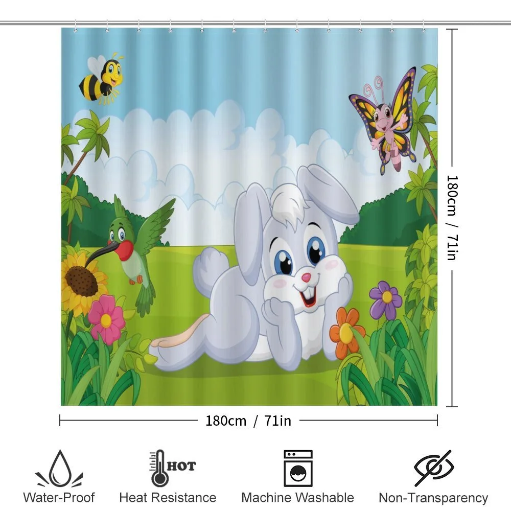 Rabbits Grass Bees — Detail 2