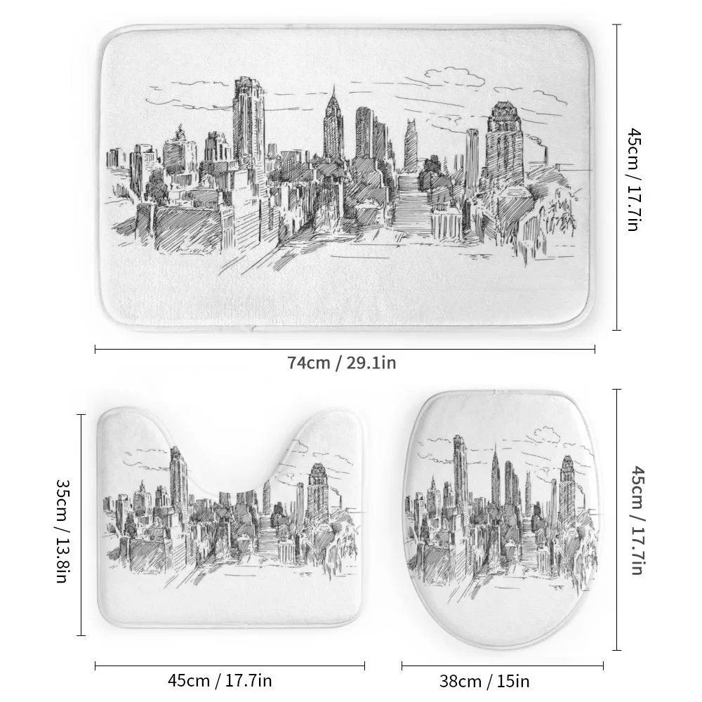 Sketchy NYC Cityscape — Detail 1