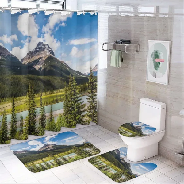 Spring Canadian Day on a shower curtain