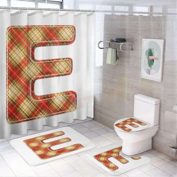 Textile E Style on a shower curtain