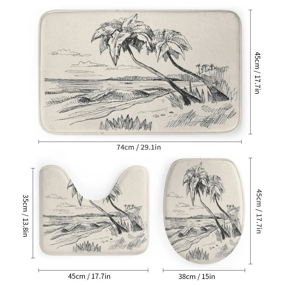 Tropical Beach Sketch — Detail 1