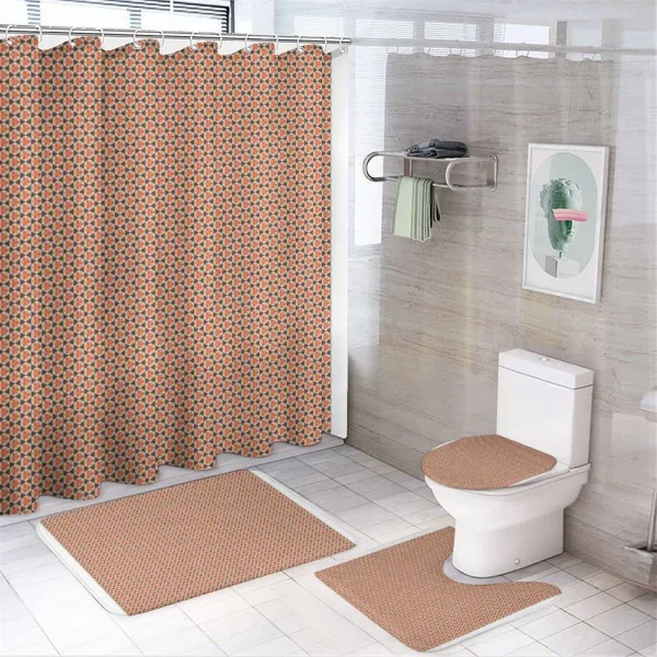 6 Pointed Star Pattern on a shower curtain