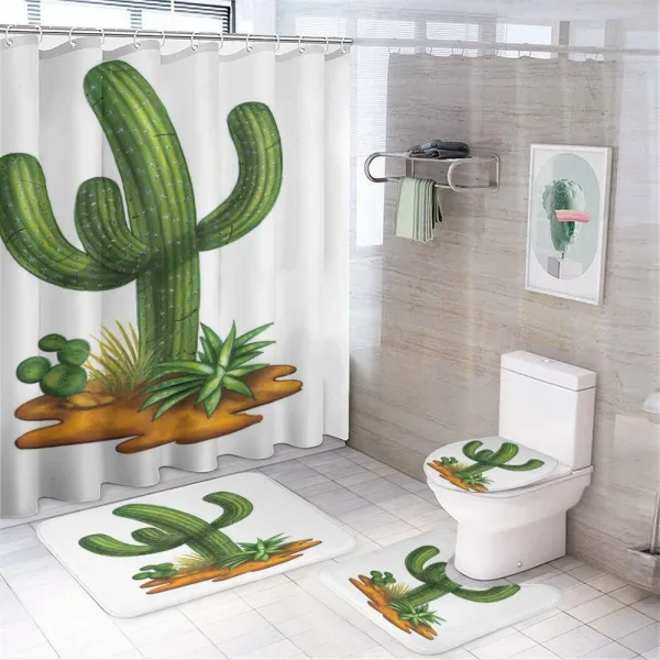 Arid Climate Saguaro on a shower curtain