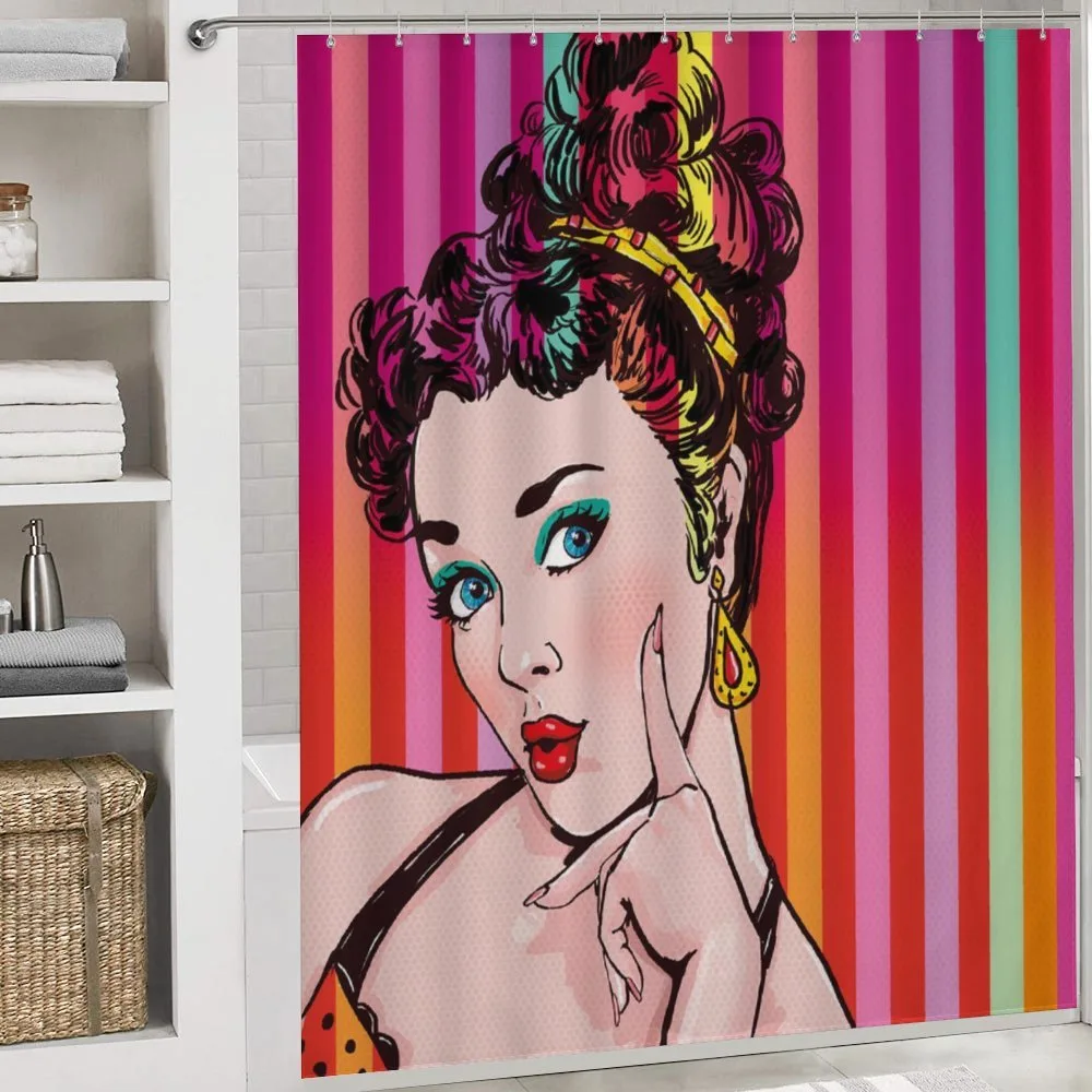 Blue Eyed Woman Pop Art — Detail 4