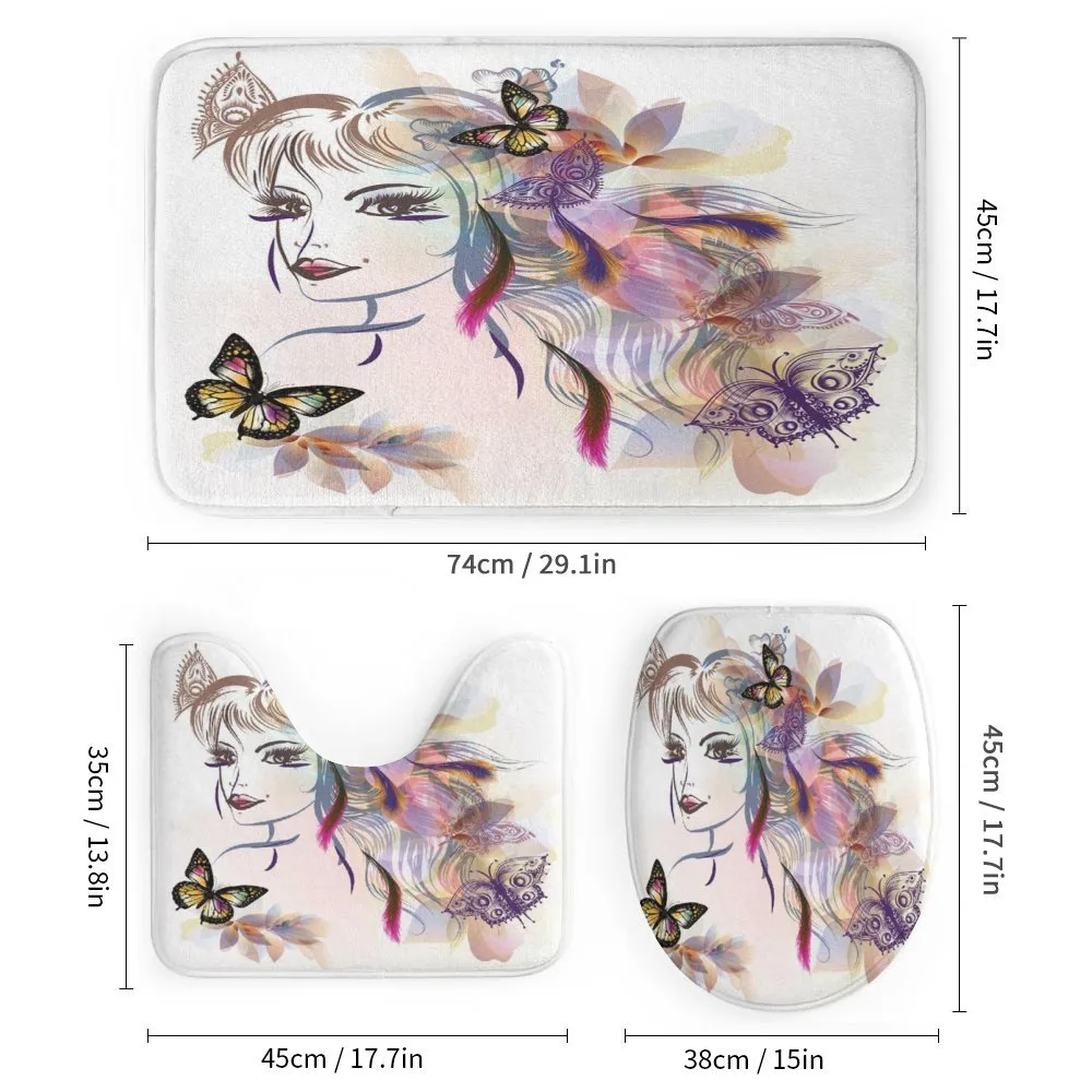 Butterflies with Girl — Detail 1