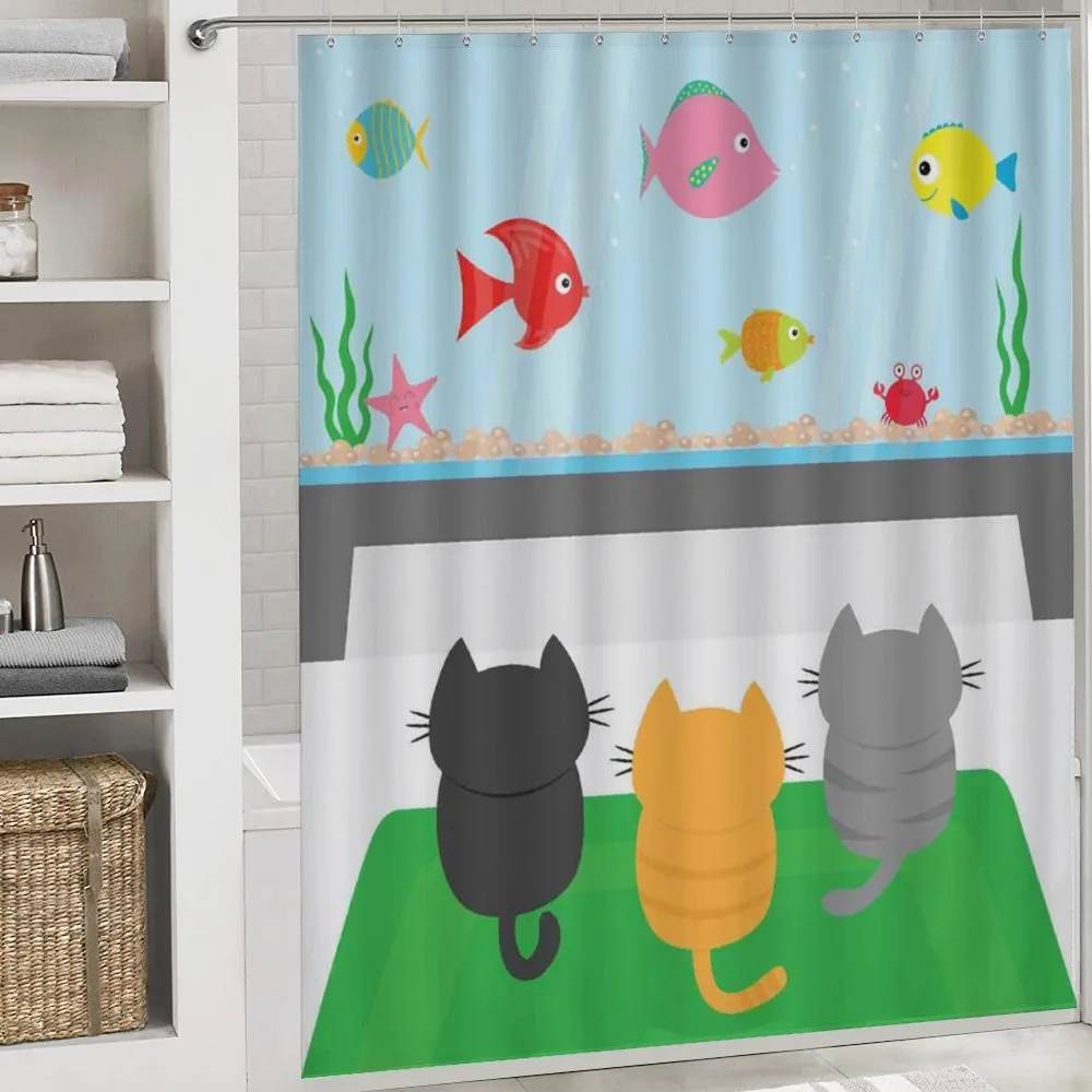 Cats Looking at Fishtank — Detail 4