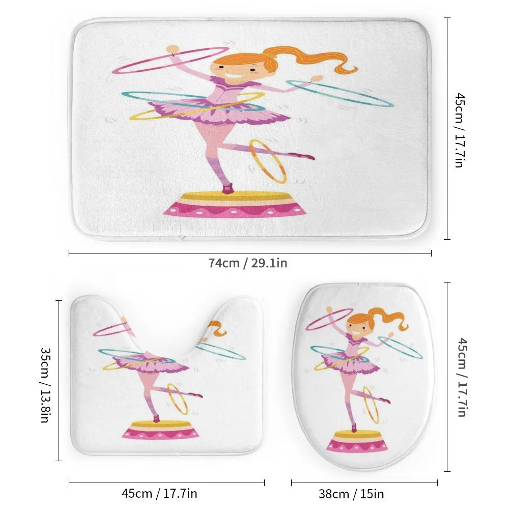 Girl Twirling Hoops — Detail 1