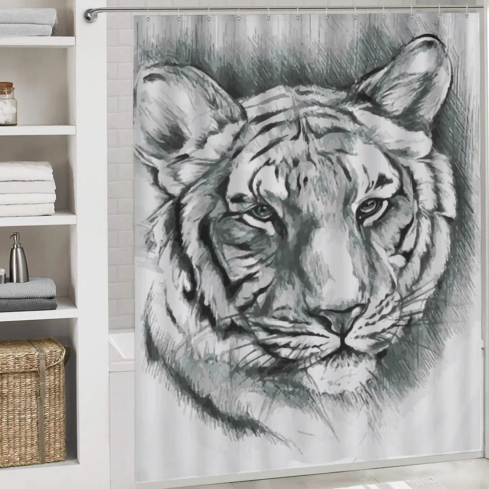 Grey Lion Head — Detail 4