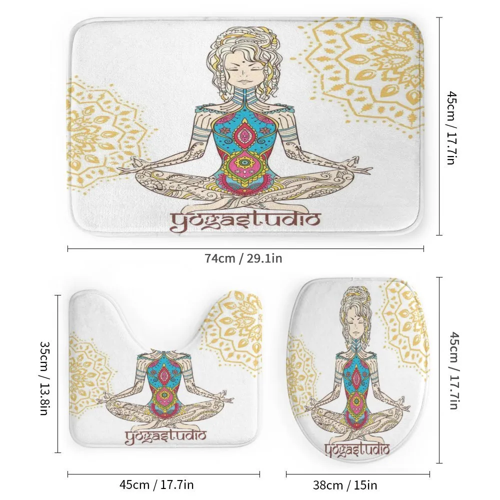 Meditating Girl Mandala — Detail 1
