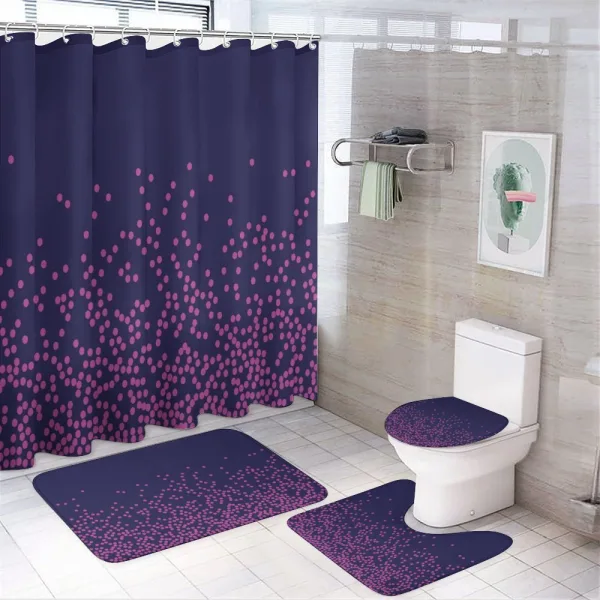 Modern Abstract Dots on a shower curtain