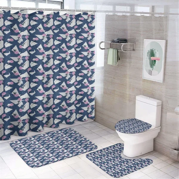 Modern Chrysanthemum on a shower curtain