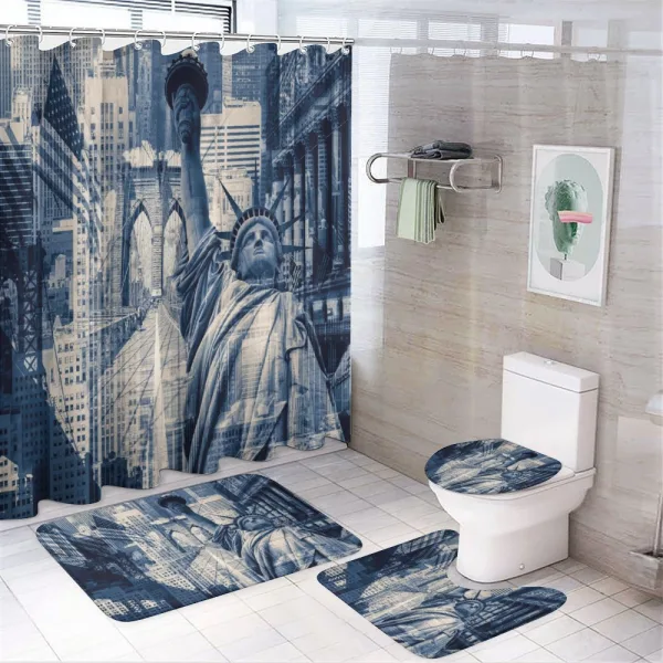 NY Liberty on a shower curtain