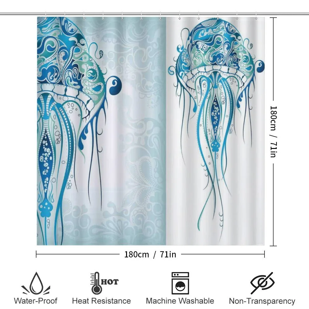 Ocean Jellyfish Paisley — Detail 2