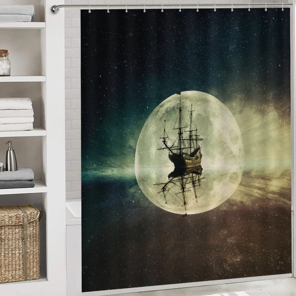 Old Ship Sea Moonlight — Detail 4