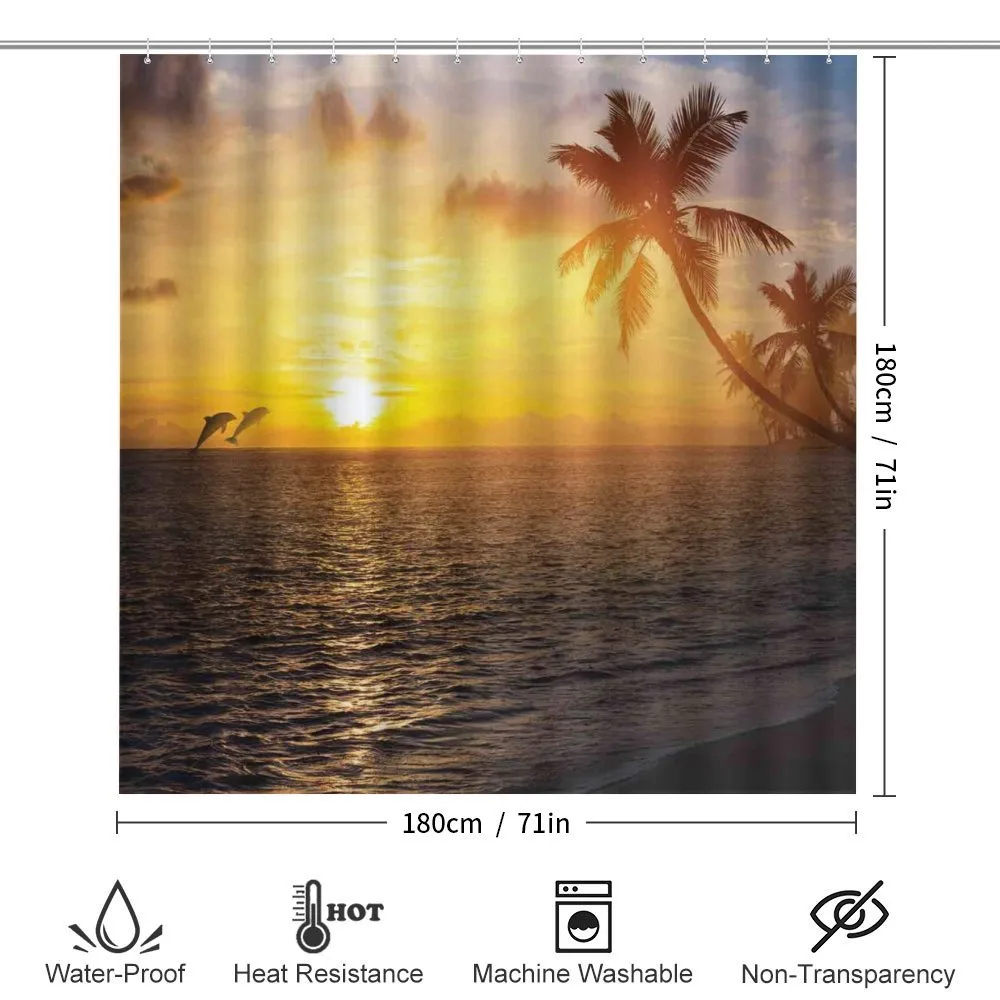 Palm Tree Island Sunset — Detail 2