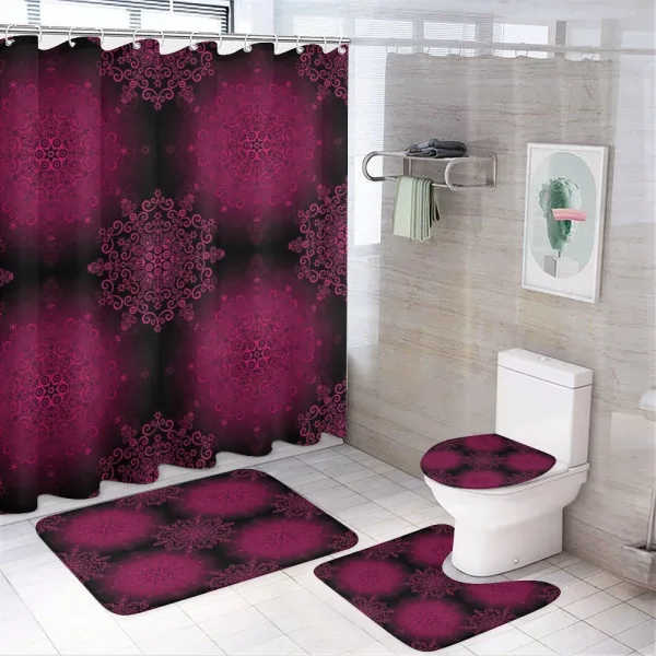 Psychedelic Boho on a shower curtain