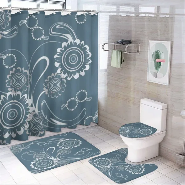 Romantic Blossom Petals on a shower curtain