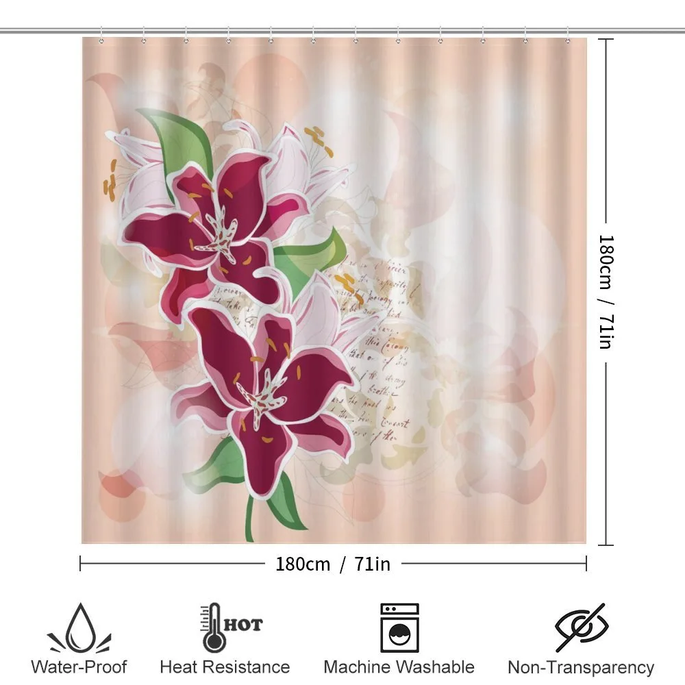 Botanical Pastel Tone Lilies — Detail 2