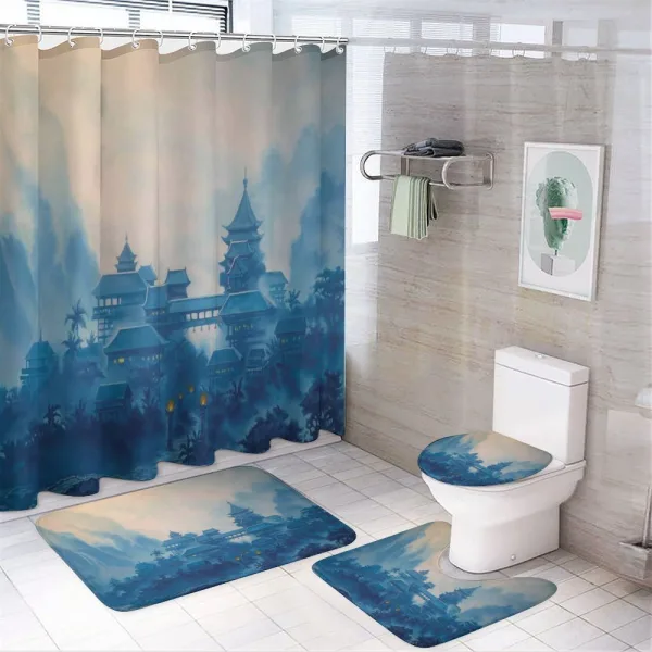 Chinese Night on a shower curtain