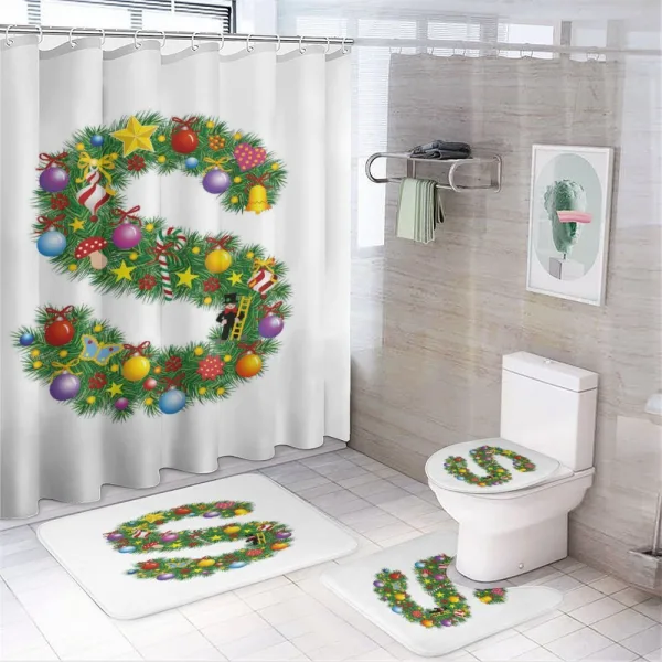 Christmas Ornament S on a shower curtain