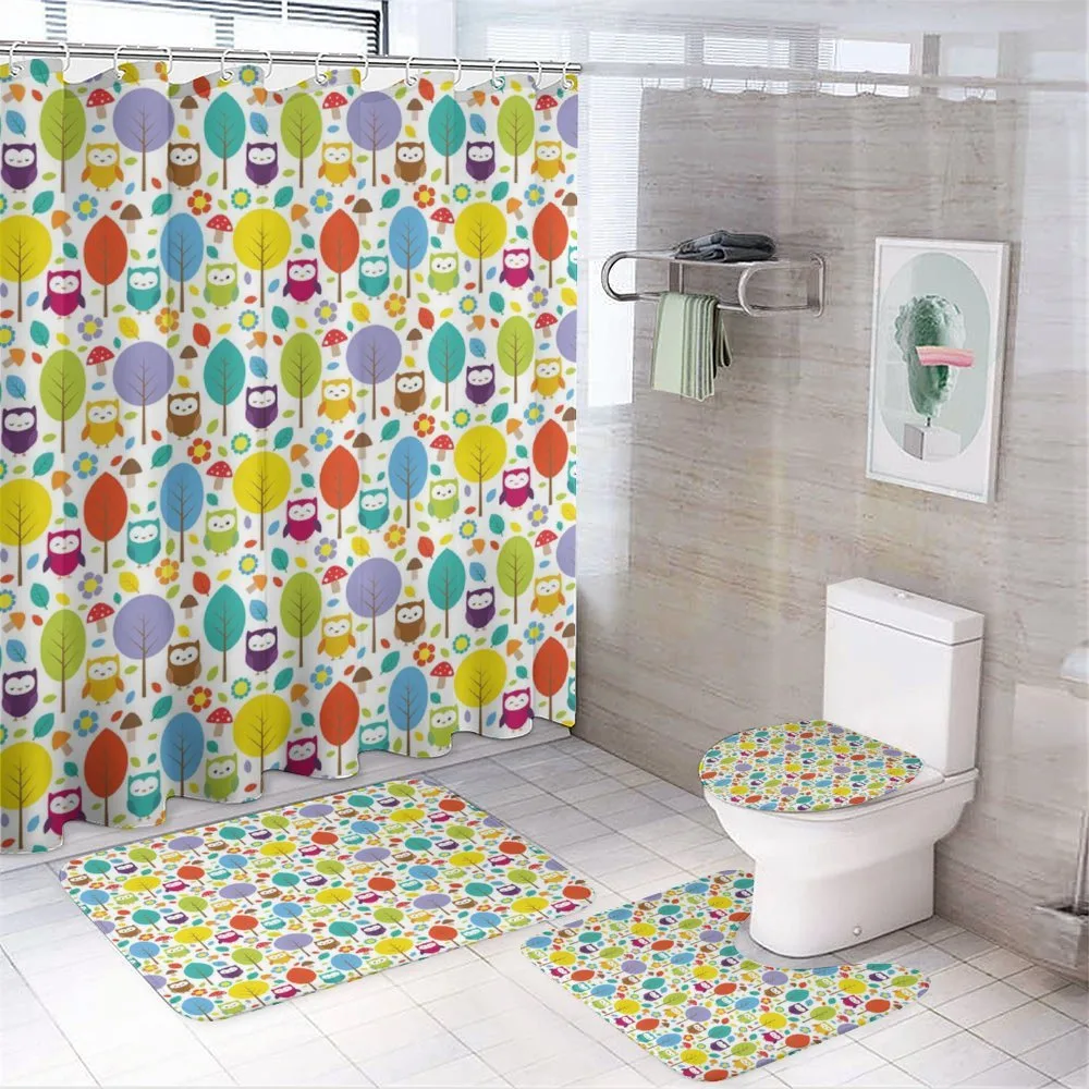Colorful Forest Owls — Your design
